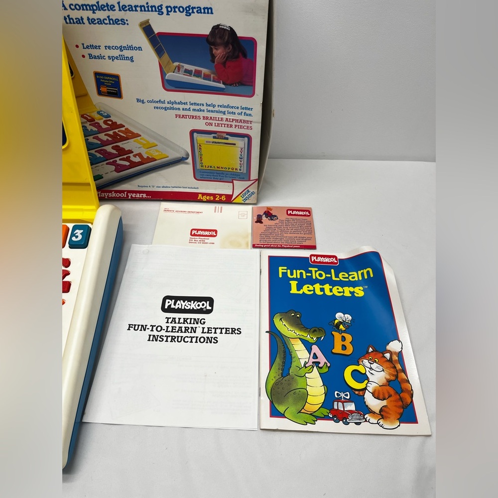 Vintage Playskool Talking Fun-To-Learn Letters Learning Toy - Picture 4 of 6